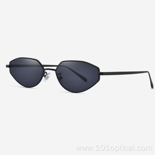 Angular roal Metal Women's Sunglasses